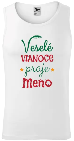 Pánske vianočné tielko Veselé Vianoce praje