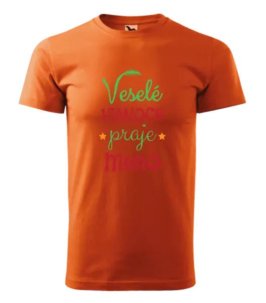 Pánske vianočné tričko Veselé Vianoce praje