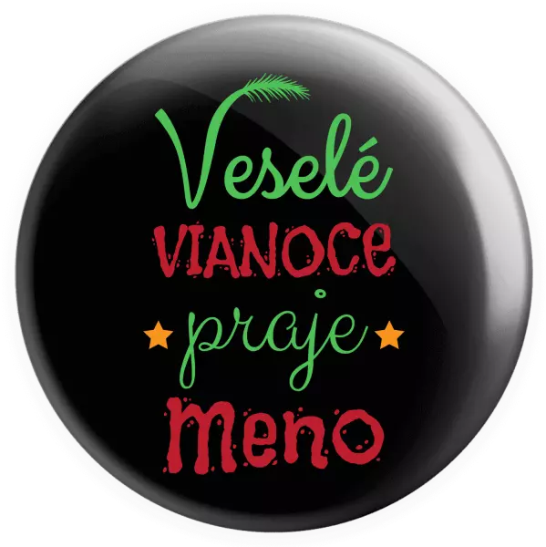 Placka Veselé Vianoce praje