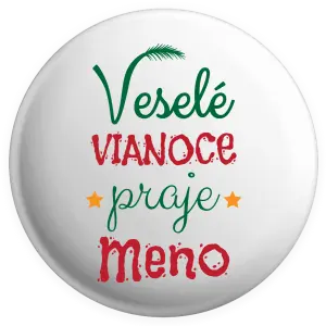 Placka Veselé Vianoce praje