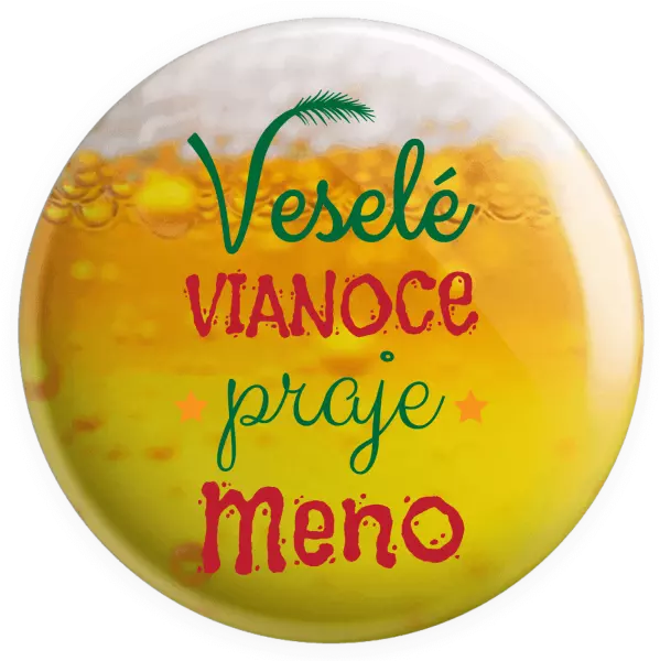 Placka Veselé Vianoce praje