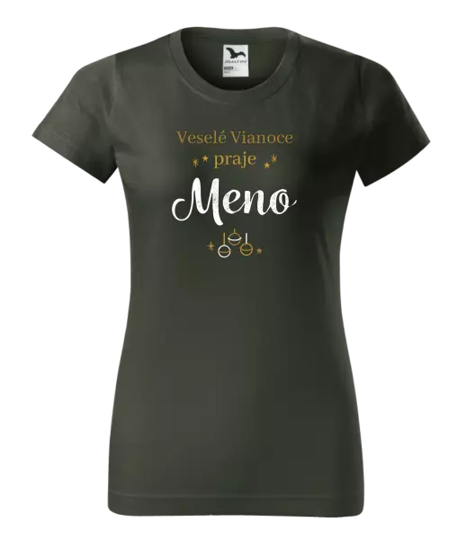  Veselé Vianoce praje - zlaté ozdoby