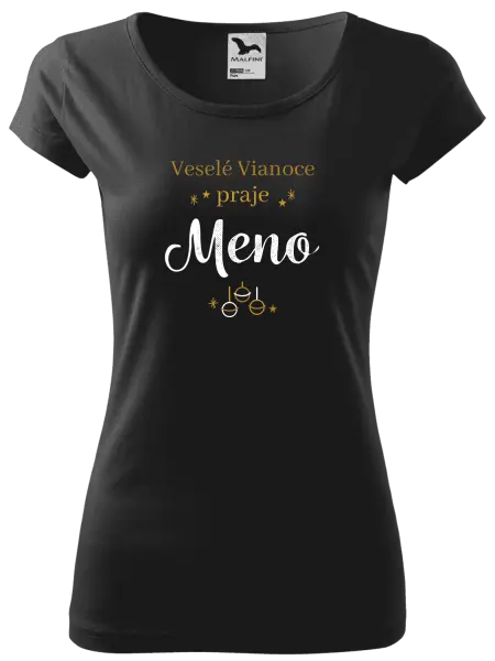  Veselé Vianoce praje - zlaté ozdoby