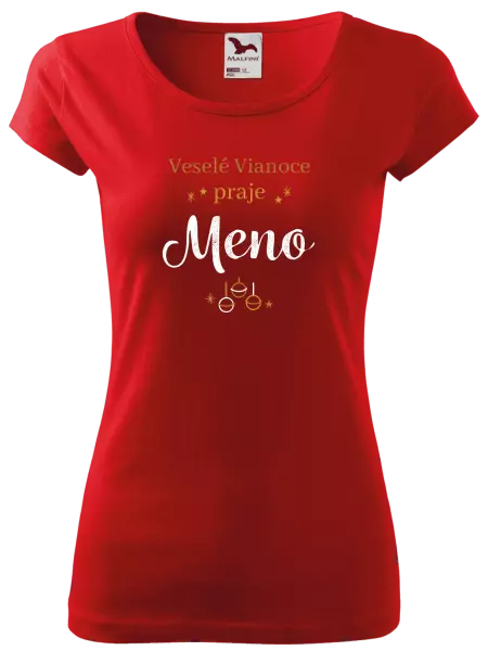  Veselé Vianoce praje - zlaté ozdoby