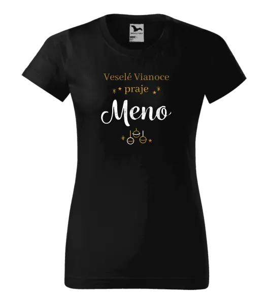  Veselé Vianoce praje - zlaté ozdoby