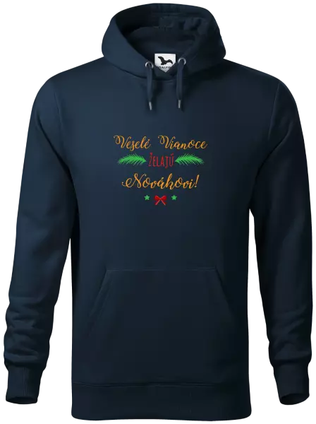 Pánska mikina Veselé Vianoce želajú... (priezvisko)