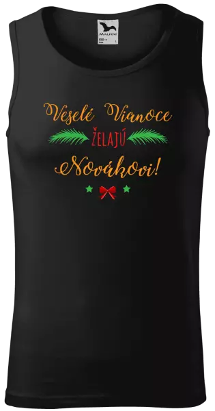 Pánske vianočné tielko Veselé Vianoce želajú... (priezvisko)