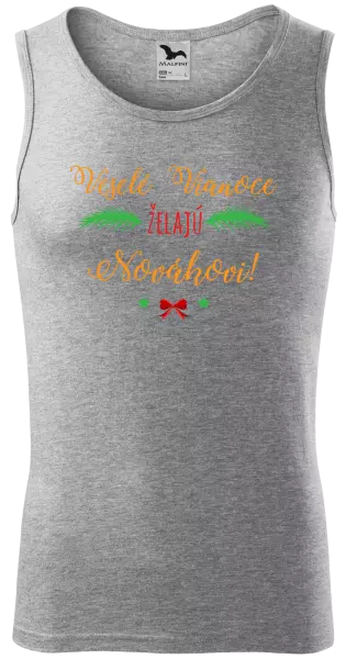 Pánske vianočné tielko Veselé Vianoce želajú... (priezvisko)