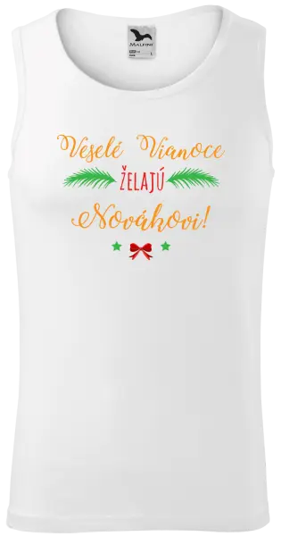 Pánske vianočné tielko Veselé Vianoce želajú... (priezvisko)