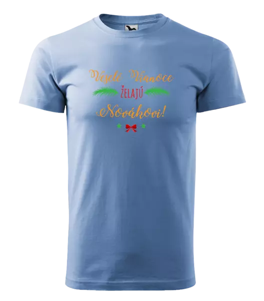 Pánske vianočné tričko Veselé Vianoce želajú... (priezvisko)