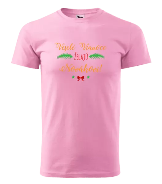 Pánske vianočné tričko Veselé Vianoce želajú... (priezvisko)