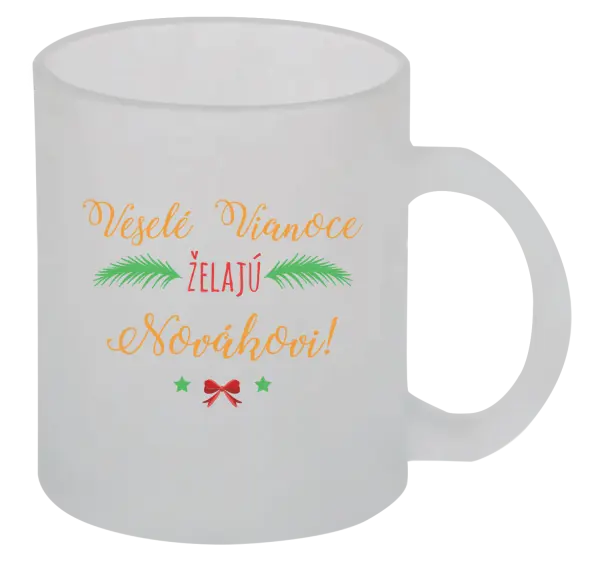Vianočný hrnček Veselé Vianoce želajú... (priezvisko)