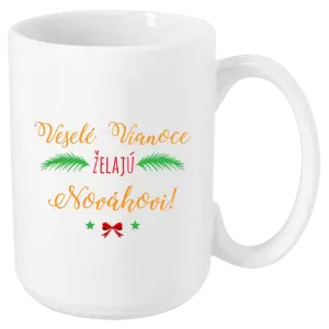 Vianočný hrnček Veselé Vianoce želajú... (priezvisko)