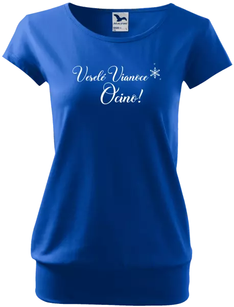 Dámske vianočné tričko Veselé Vianoce ocino