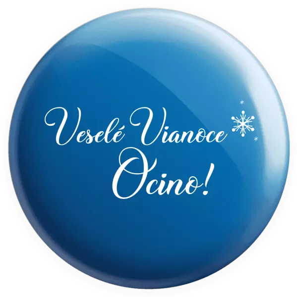 Placka Veselé Vianoce ocino