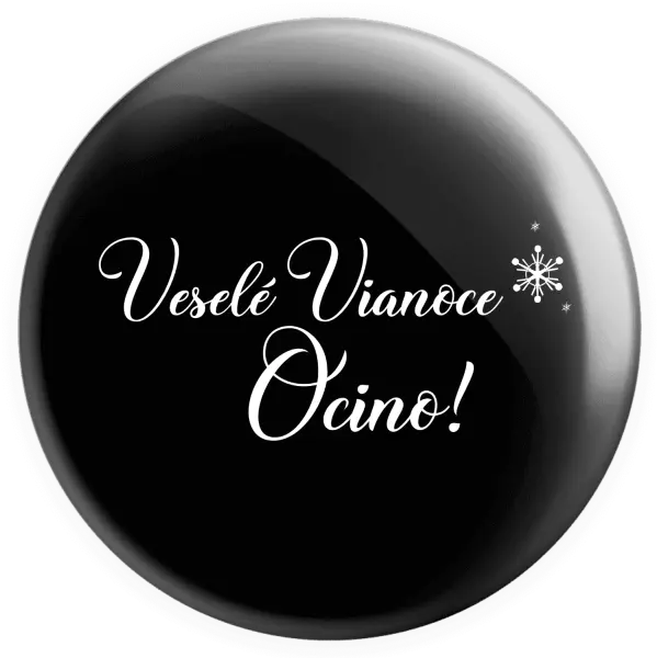 Placka Veselé Vianoce ocino