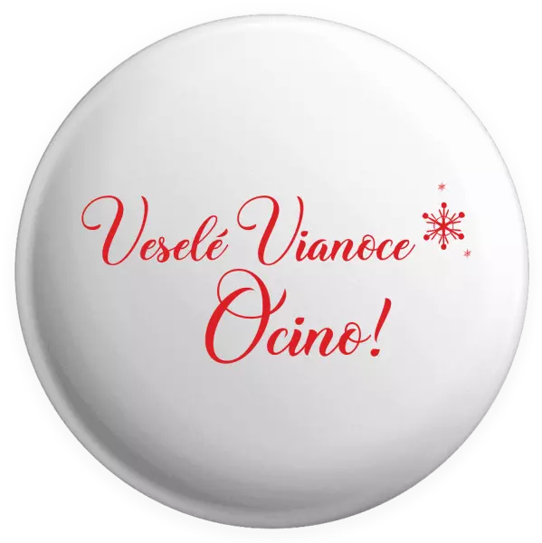 Placka Veselé Vianoce ocino