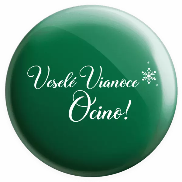 Placka Veselé Vianoce ocino