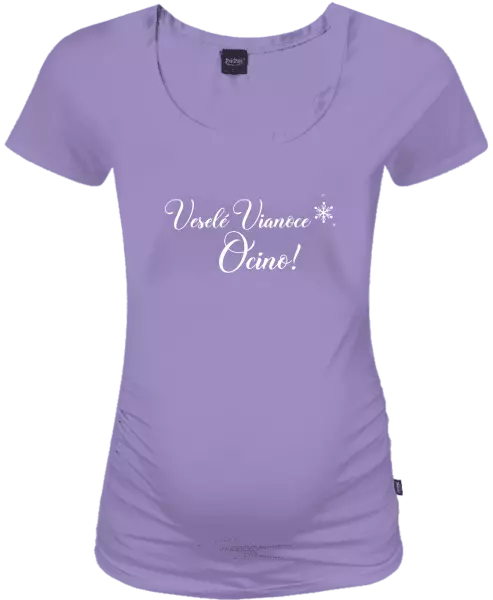 Vianočné tehotenské tričko Veselé Vianoce ocino