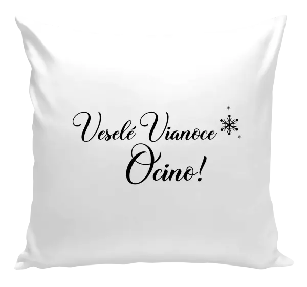 Vianočný vankúš Veselé Vianoce ocino