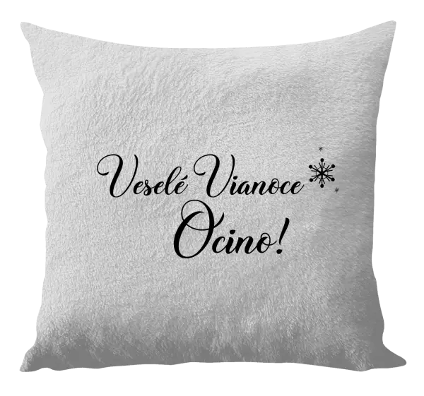 Vianočný vankúš Veselé Vianoce ocino