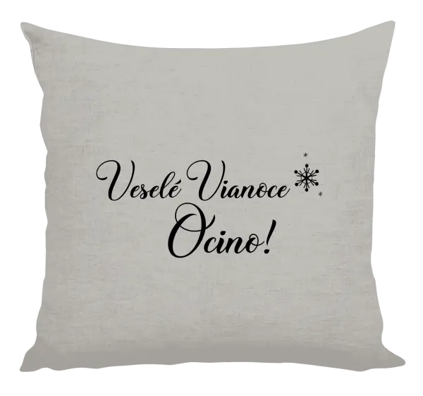 Vianočný vankúš Veselé Vianoce ocino
