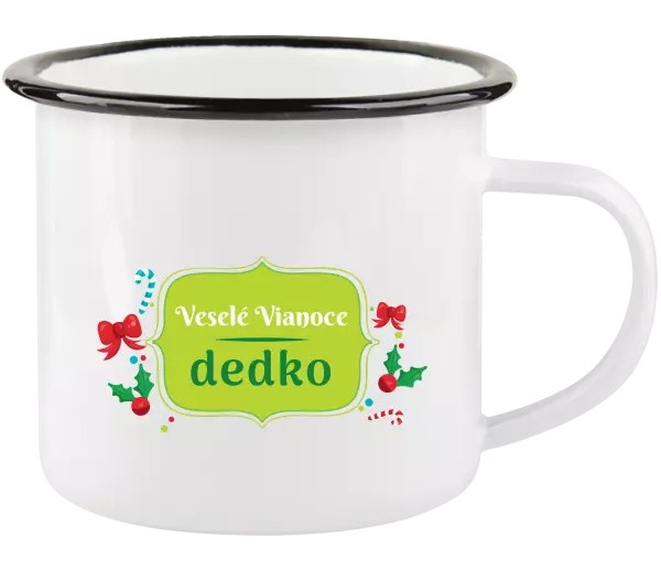 Vianočná plecháčik Veselé Vianoce, dedko