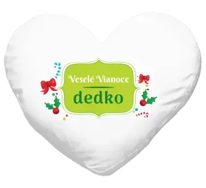 Vianočný vankúš Veselé Vianoce, dedko