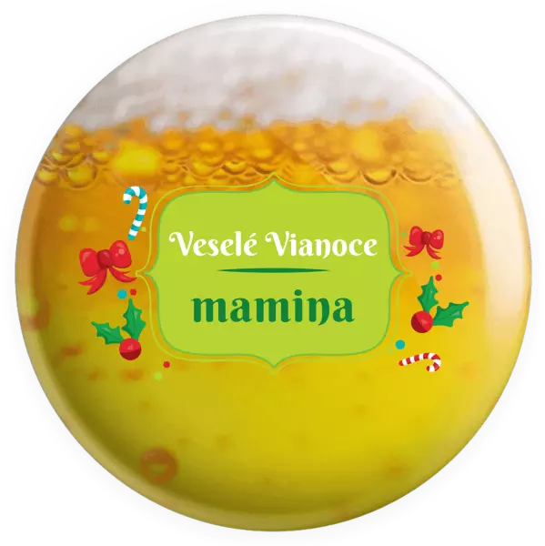 Placka Veselé Vianoce, mamina