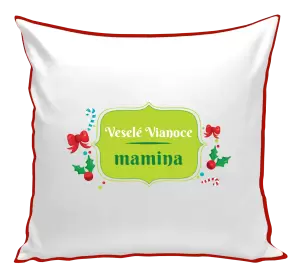 Vianočný vankúš Veselé Vianoce, mamina