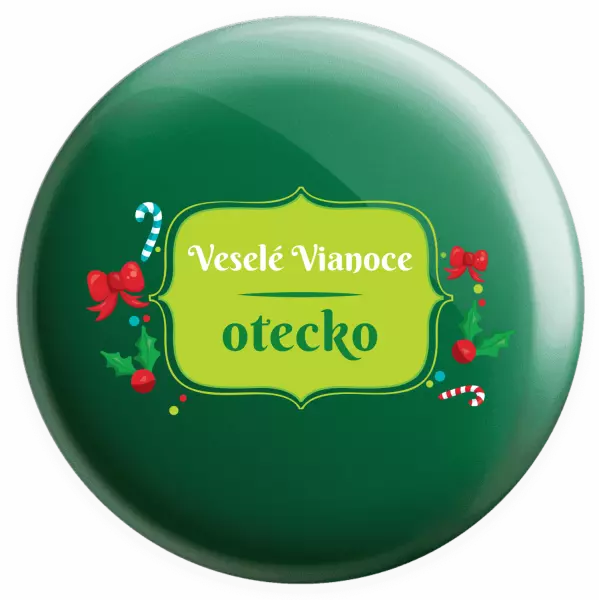 Placka Veselé Vianoce, otecko