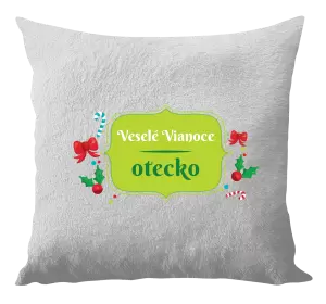 Vianočný vankúš Veselé Vianoce, otecko