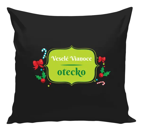 Vianočný vankúš Veselé Vianoce, otecko