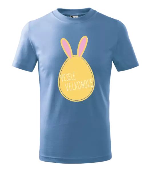 Detské veľkonočné tričko Veselú Velkú noc- zajíček