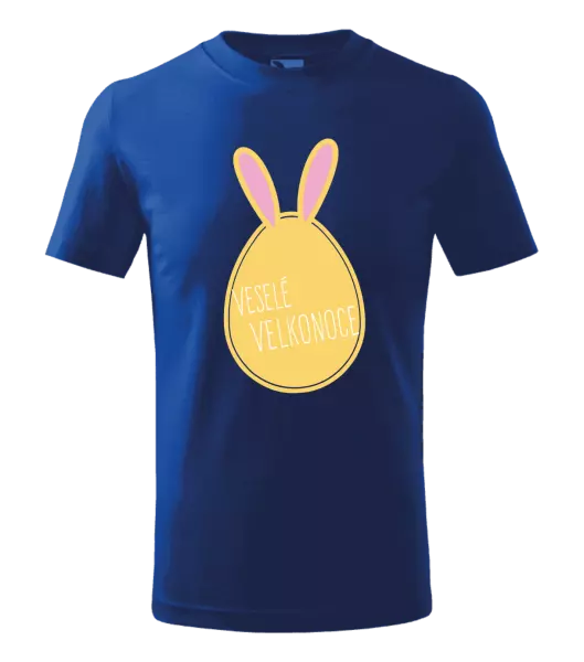 Detské veľkonočné tričko Veselú Velkú noc- zajíček