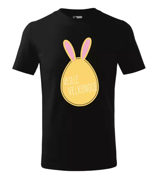 Detské veľkonočné tričko Veselú Velkú noc- zajíček