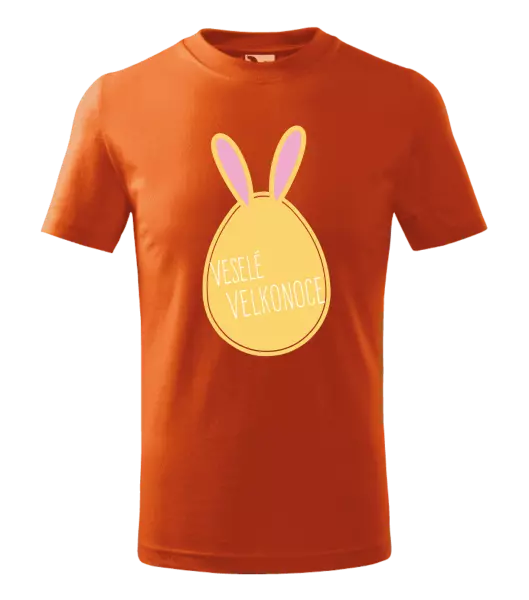 Detské veľkonočné tričko Veselú Velkú noc- zajíček