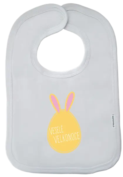 Detský podbradník Veselú Velkú noc- zajíček