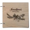 Drevený album so sponami Vetvičky
