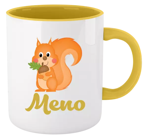 Hrnček  Veverička s menom