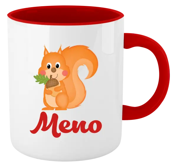 Hrnček  Veverička s menom