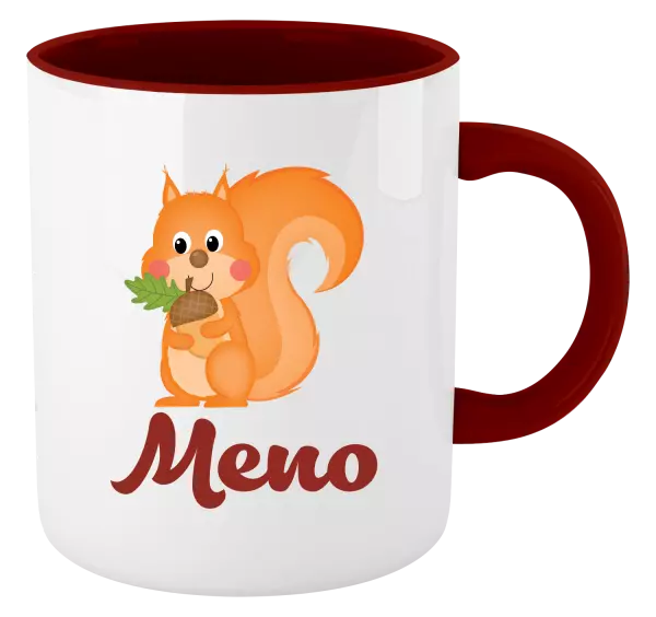 Hrnček  Veverička s menom