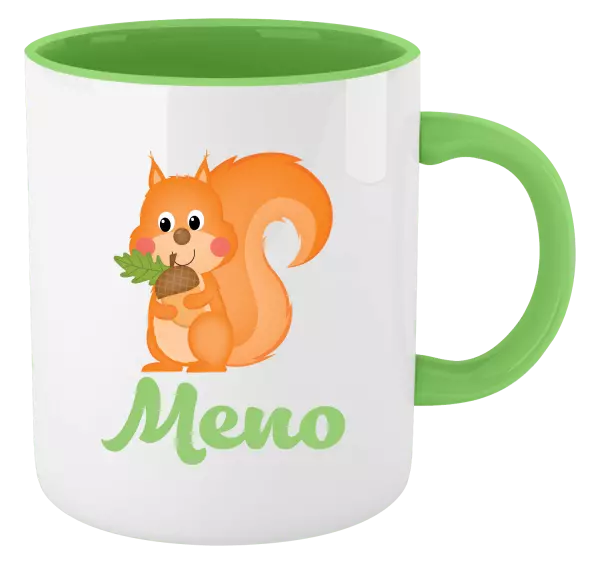 Hrnček  Veverička s menom