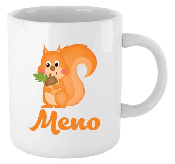 Hrnček Veverička s menom