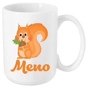 Hrnček Veverička s menom