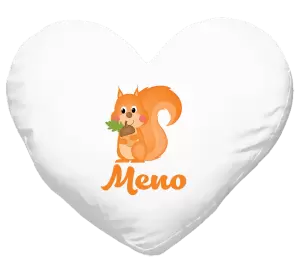 Vankúš Veverička s menom
