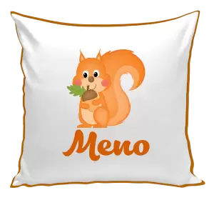 Vankúš Veverička s menom