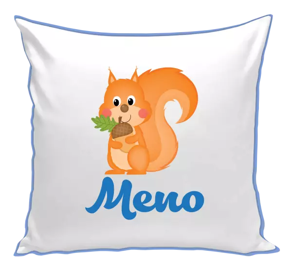 Vankúš Veverička s menom