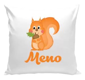 Vankúš Veverička s menom
