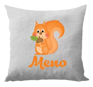 Vankúš Veverička s menom